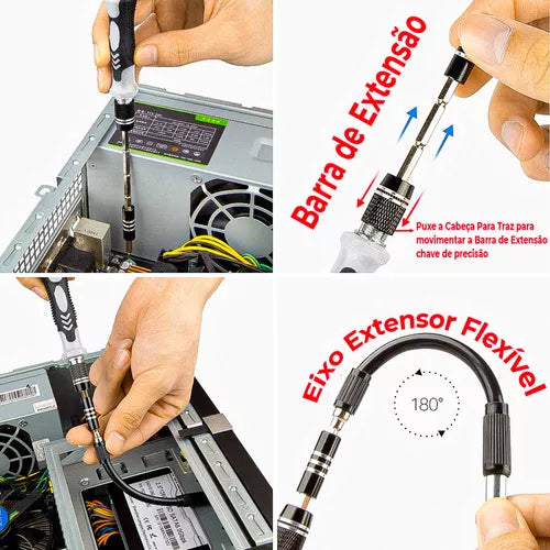 Chave De Fenda - Precision Key Kit 115 Peças